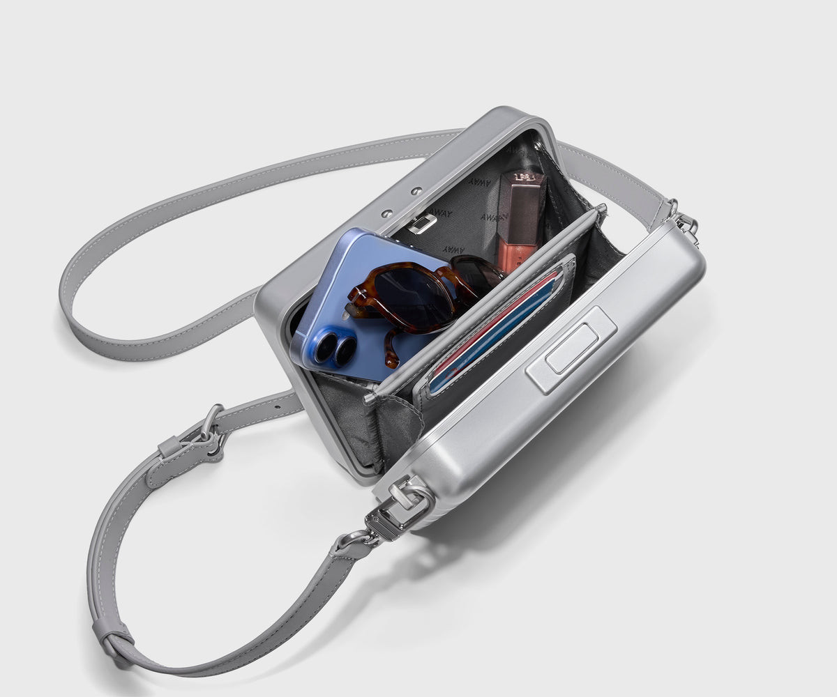Aluminum Mini Crossbody in Silver