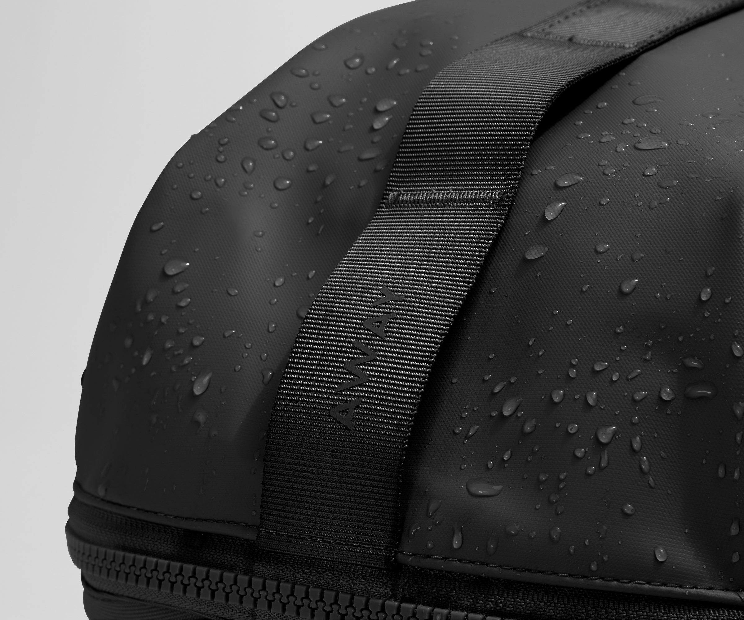 Water droplets on the water repellent material