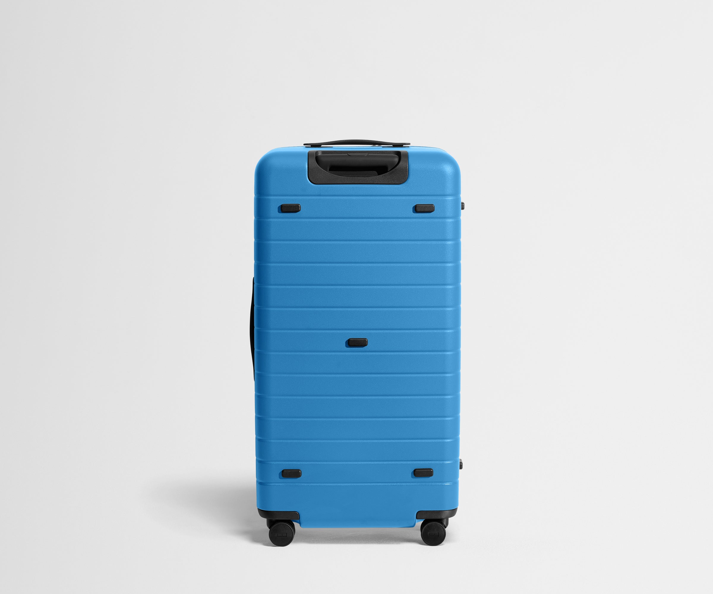 Back product view of The Trunk suitcase in Splash Blue