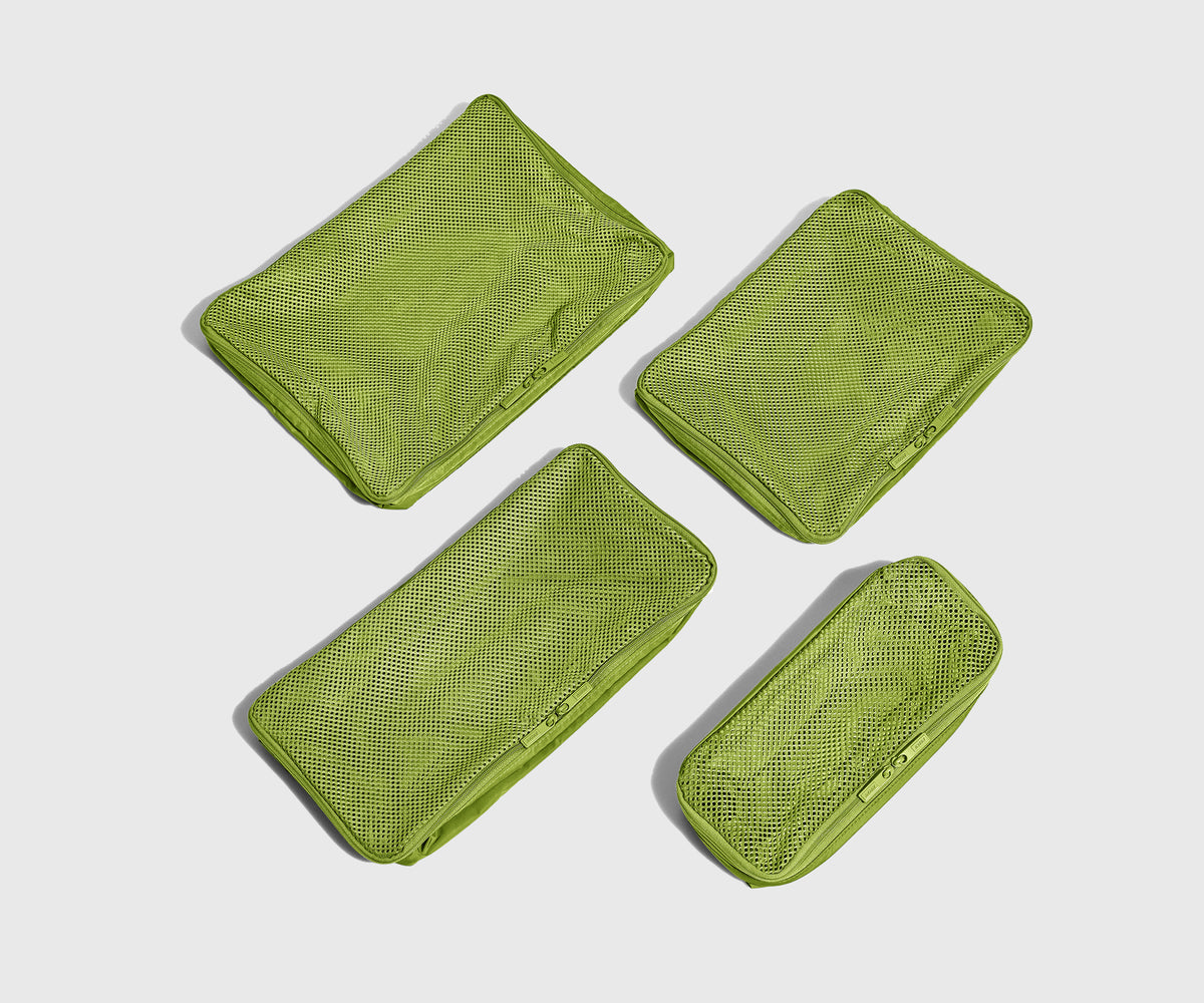 Insider Packing Cubes (Set of 4) in Chartreuse Spark