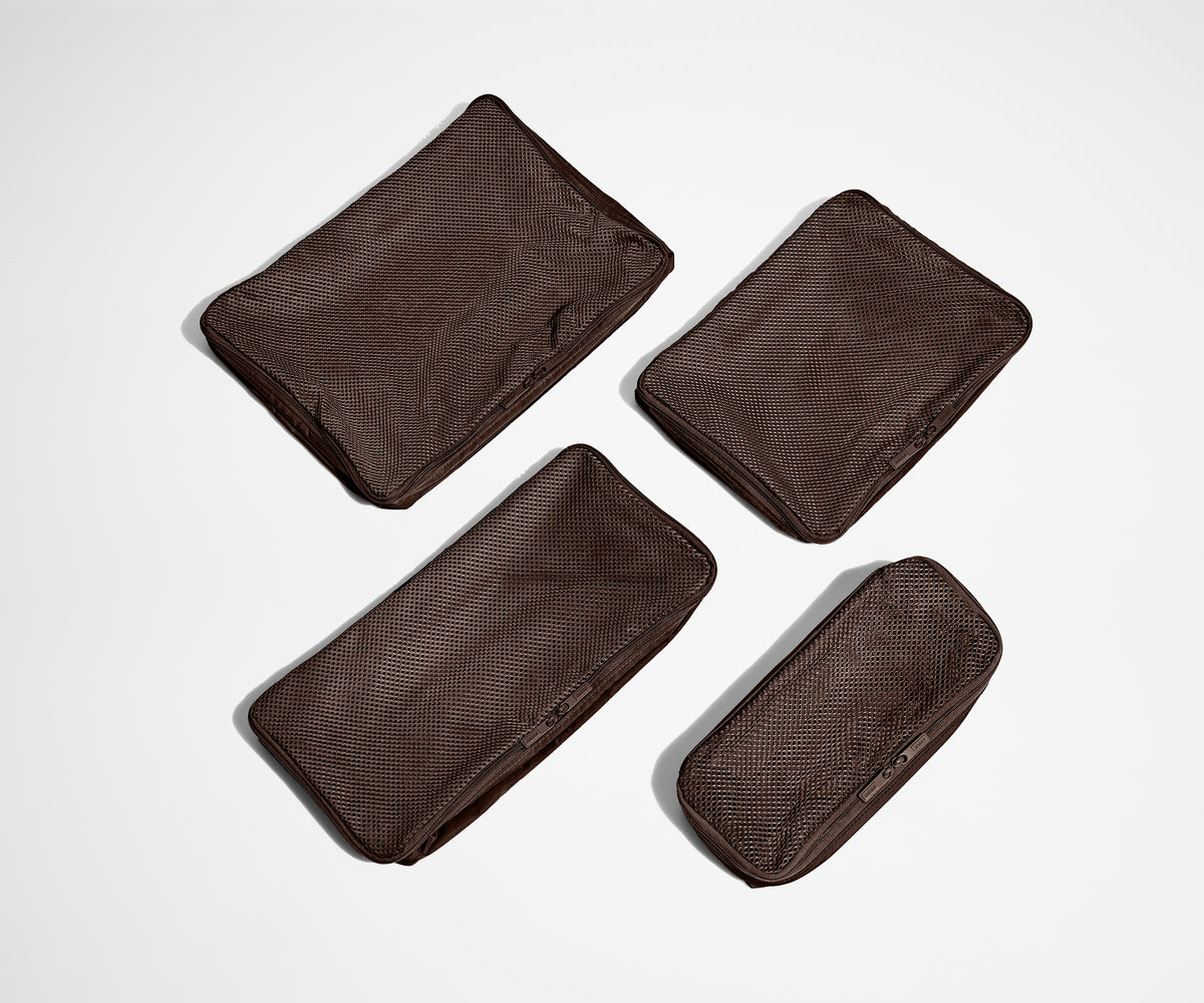 Insider Packing Cubes (Set of 4) in Chocolate Brown