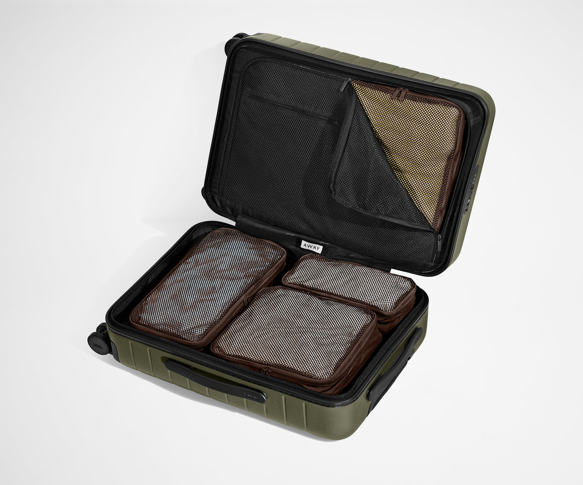 Insider Packing Cubes (Set of 4) in Chocolate Brown