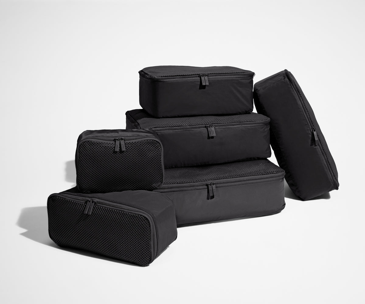 Insider Packing Cubes (Set of 6) in Jet Black