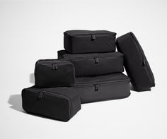 Insider Packing Cubes (Set of 6) in Jet Black