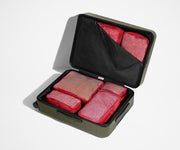 Insider Packing Cubes (Set of 6) in Cherry Red