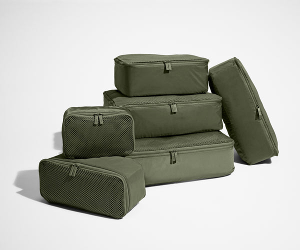 旅行かばん・小分けバッグ Supreme 2022 Organizer Pouch Set OLIVE Luggage Organizer Bags Set of 6: Olive Green | Away