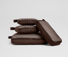 Compression Packing Cubes in Chocolate Brown