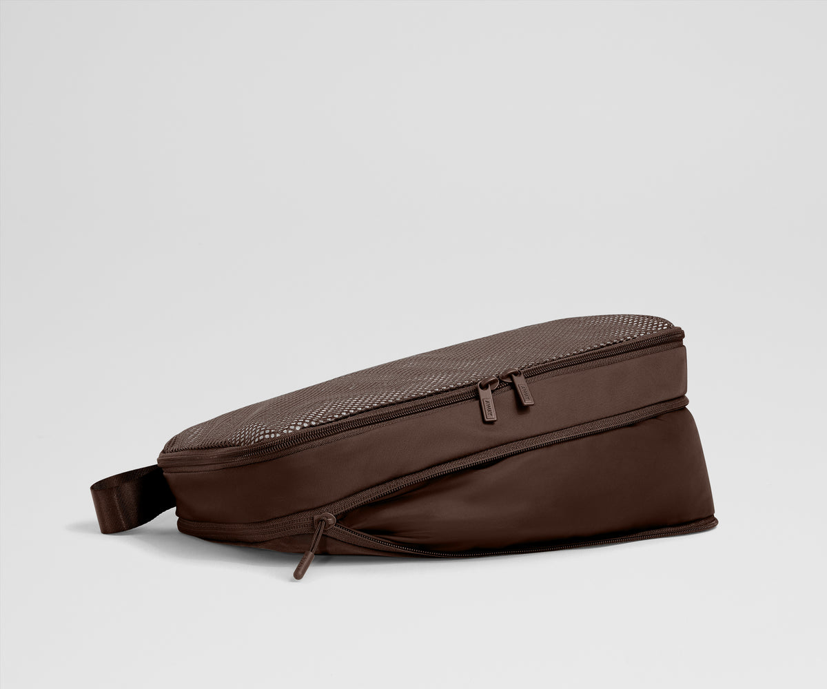 Compression Packing Cubes in Chocolate Brown