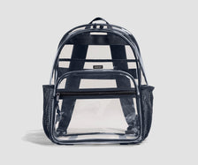 Clear Daily Backpack in Clear/Navy Blue