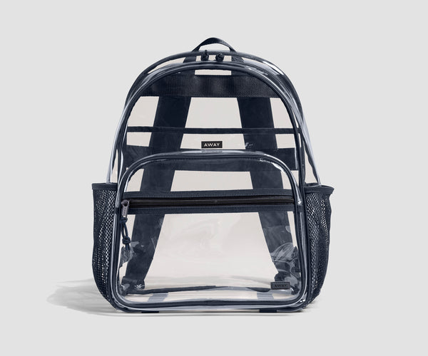 Away Clear Daily Backpack in Clear/Navy Blue