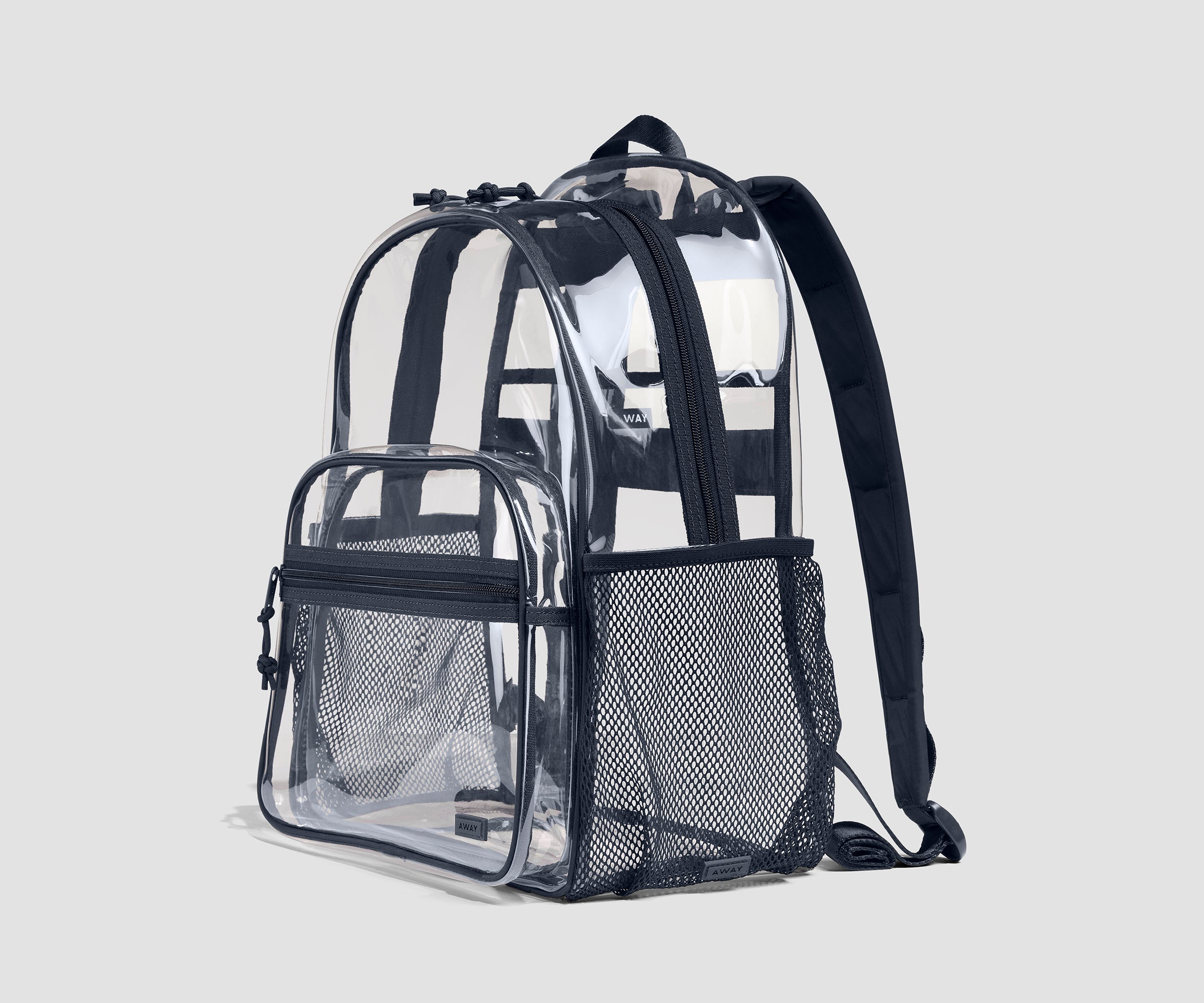 Clear Daily Backpack in Clear/Navy Blue