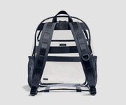 Clear Daily Backpack in Clear/Navy Blue