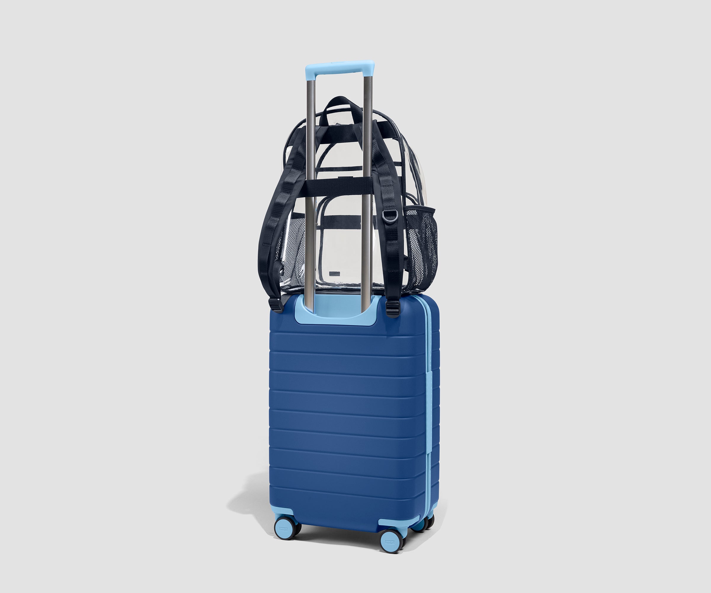 Clear Travel Backpack in Navy Blue | Away