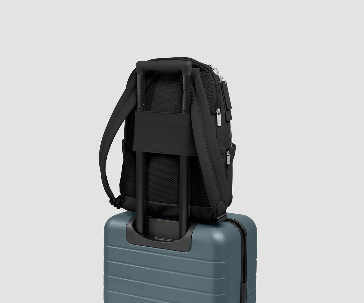 Slim Commuter Backpack in Jet Black