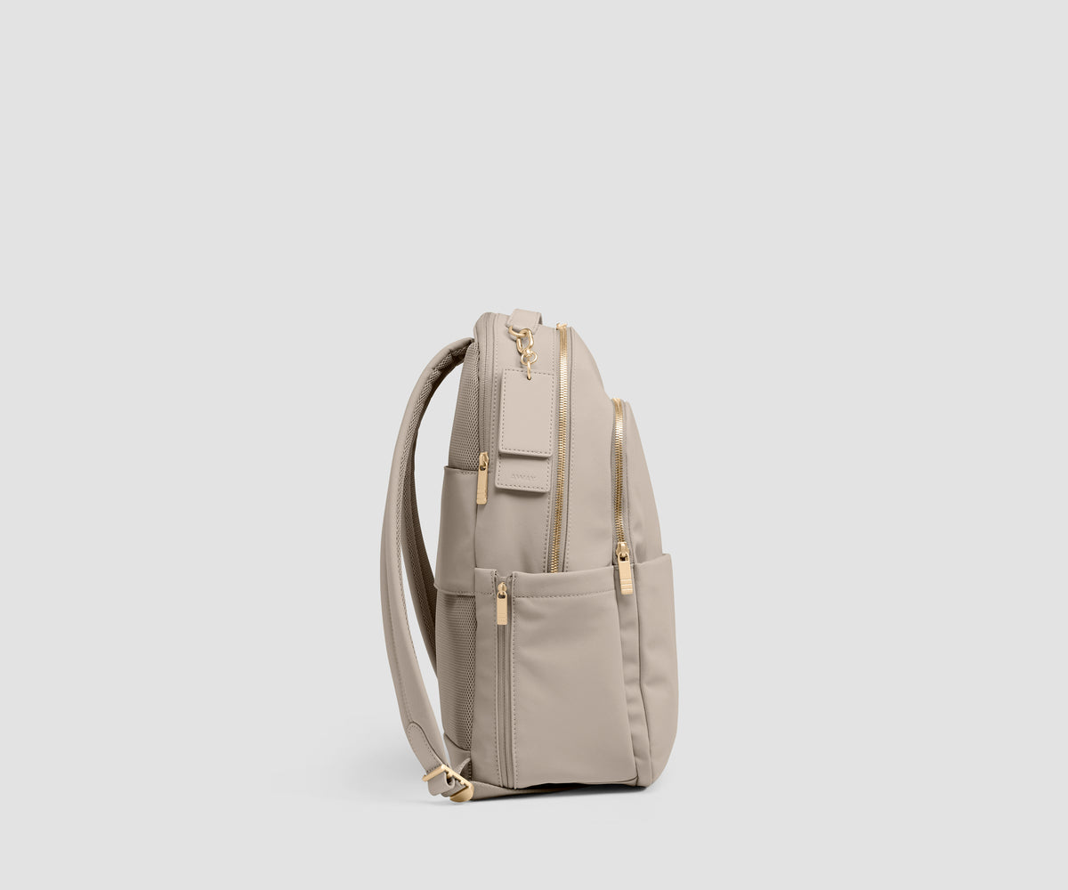 Slim Commuter Backpack in Dune Taupe