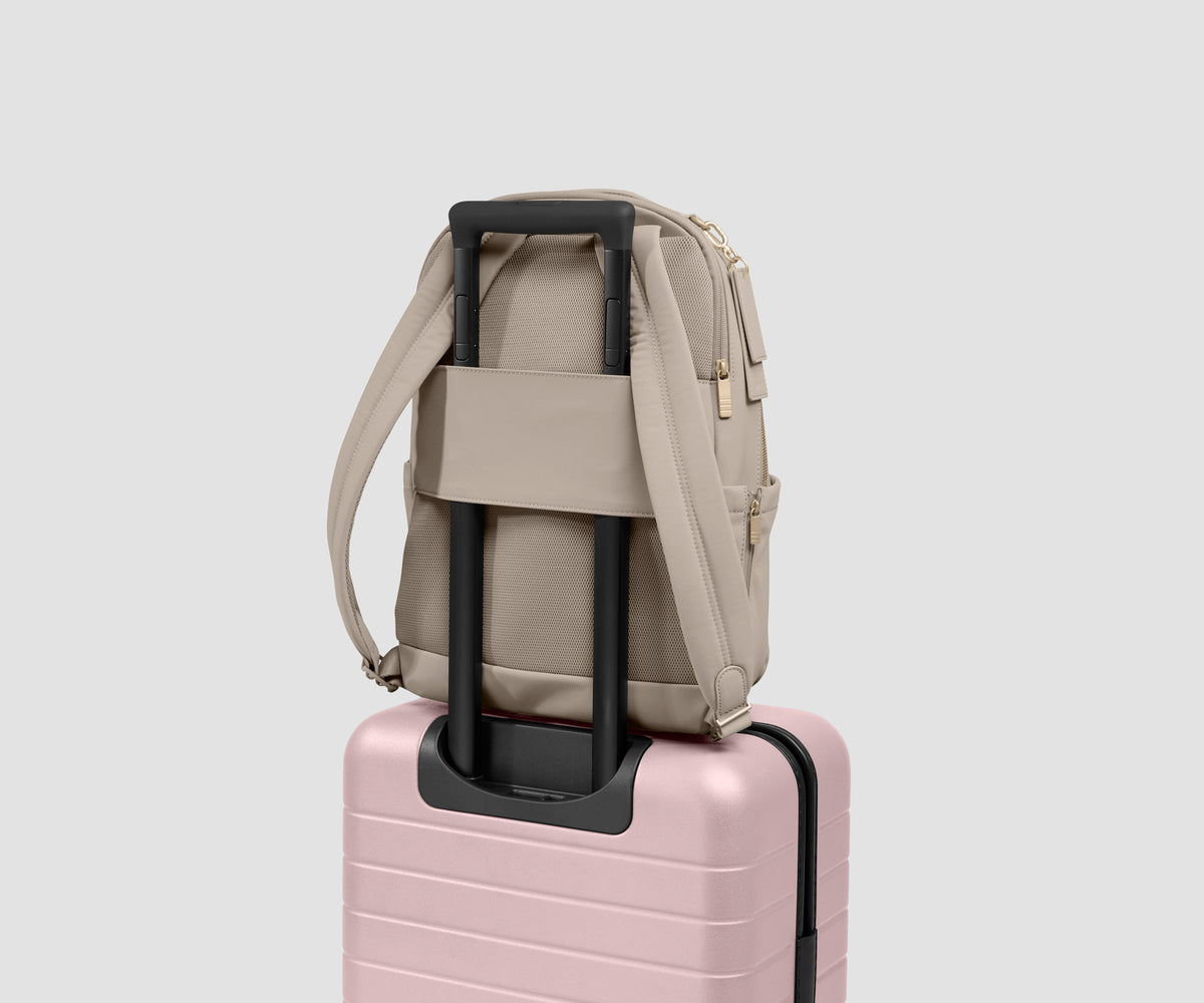 Slim Commuter Backpack in Dune Taupe
