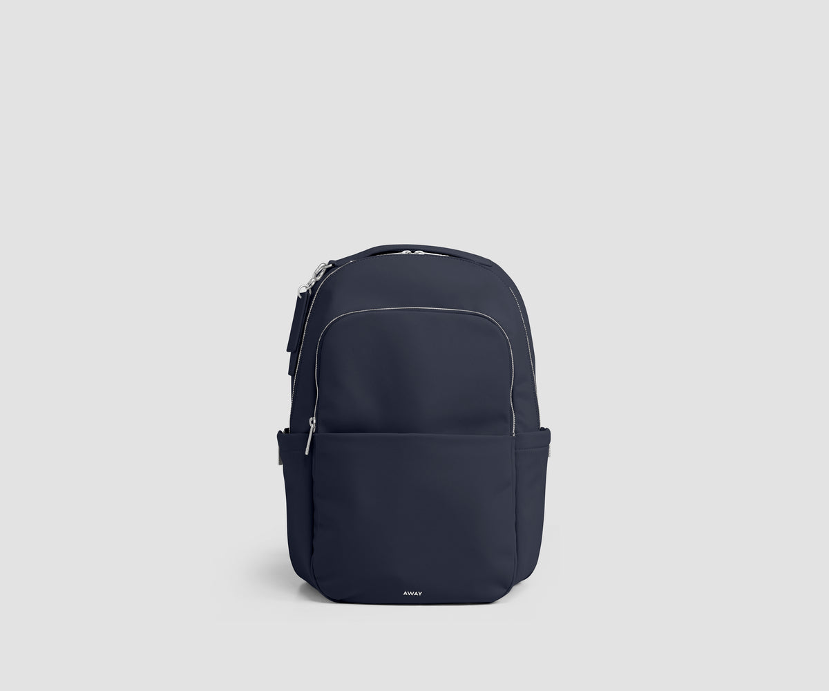 Slim Commuter Backpack in Navy Blue