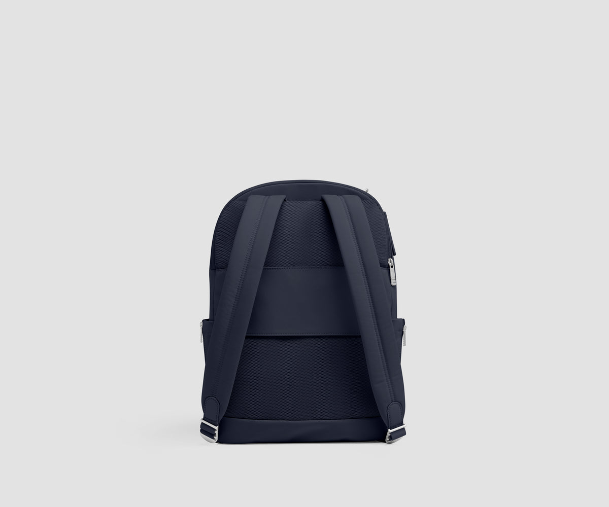 Slim Commuter Backpack in Navy Blue