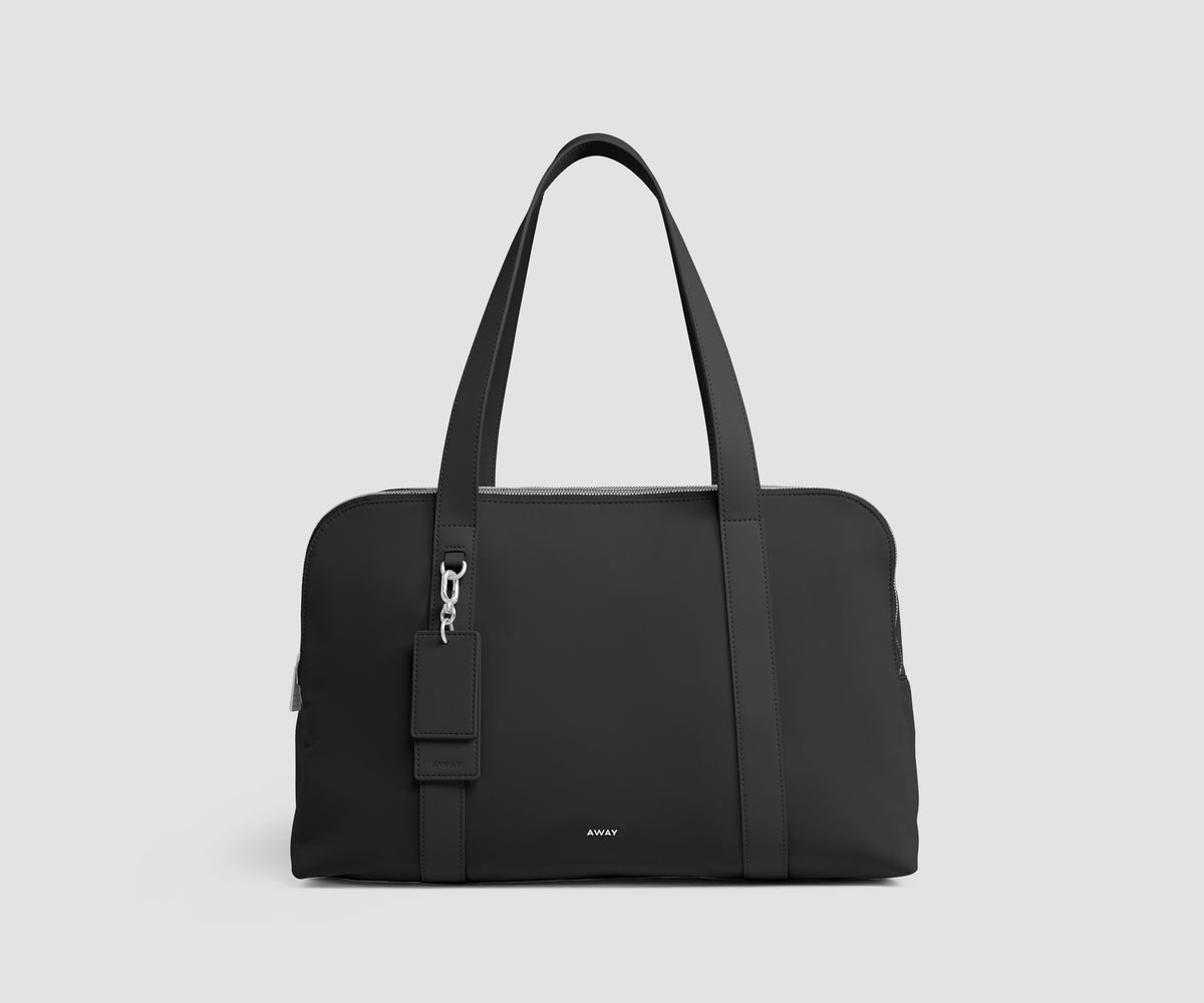 Signature Triple Zip Duffle in Jet Black