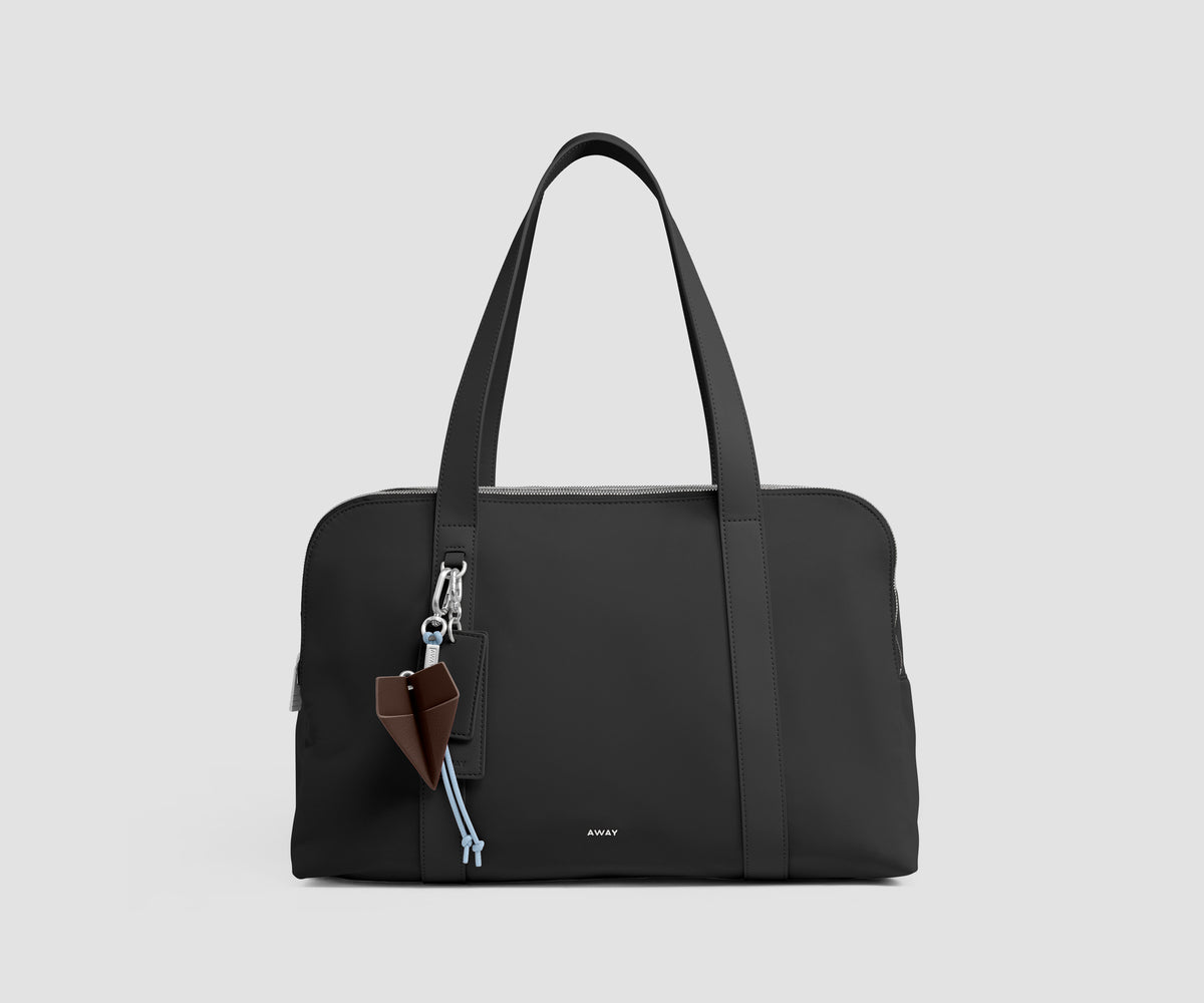 Signature Triple Zip Duffle in Jet Black