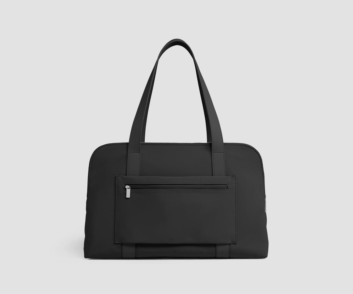 Signature Triple Zip Duffle in Jet Black