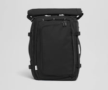 Front view of the Circle Zip Pouch with the leather strap