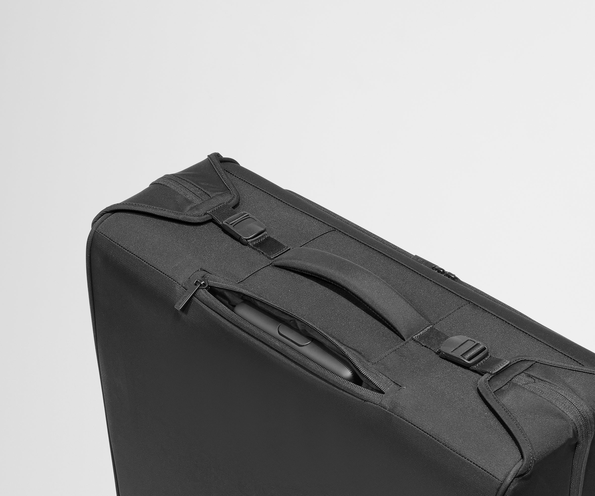 Softside Garment Roller in Jet Black