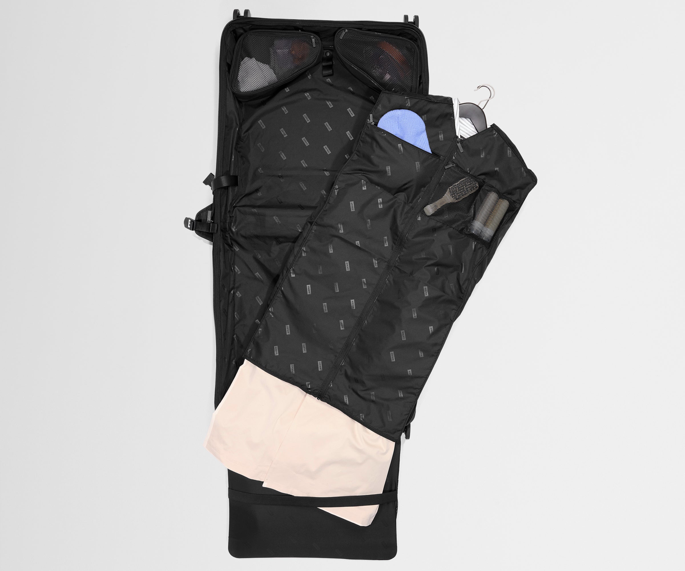 Softside Garment Roller in Jet Black