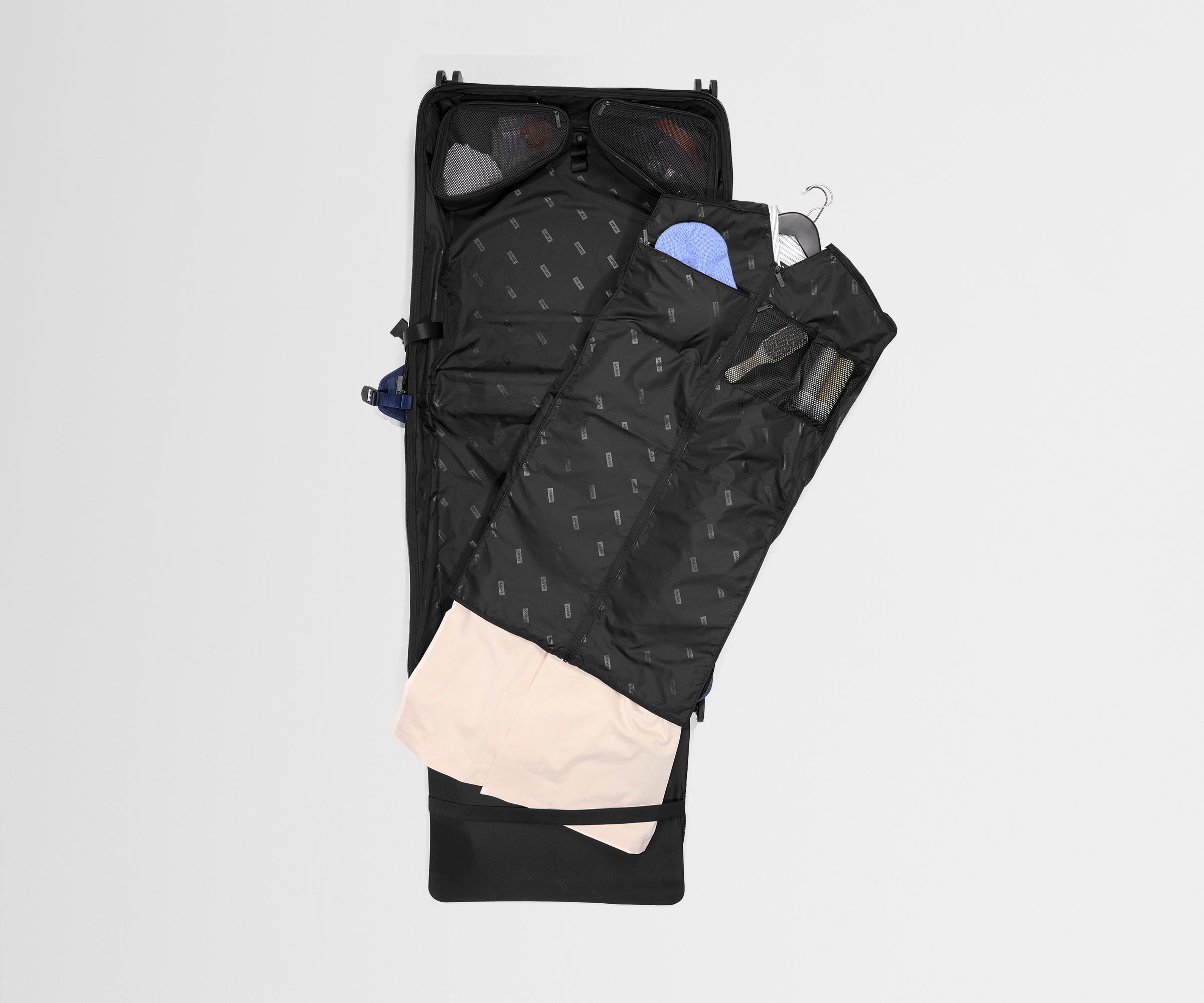 Softside Garment Roller in Navy Blue