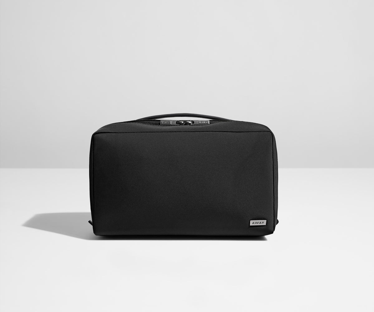 The Large Toiletry Bag in Jet Black