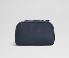 Large Toiletry Bag in Navy Blue