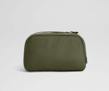 Large Toiletry Bag in Olive Green