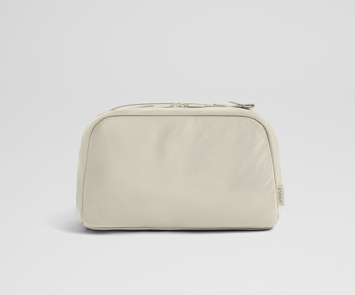 Large Toiletry Bag in Salt White