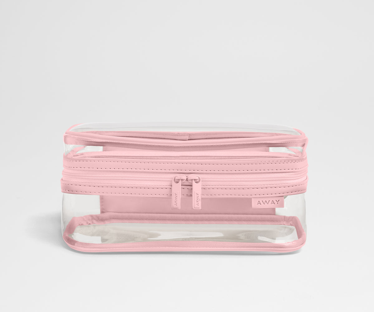 customized clear travel toiletry bag Away Clear Toiletry Bag in Jet Black