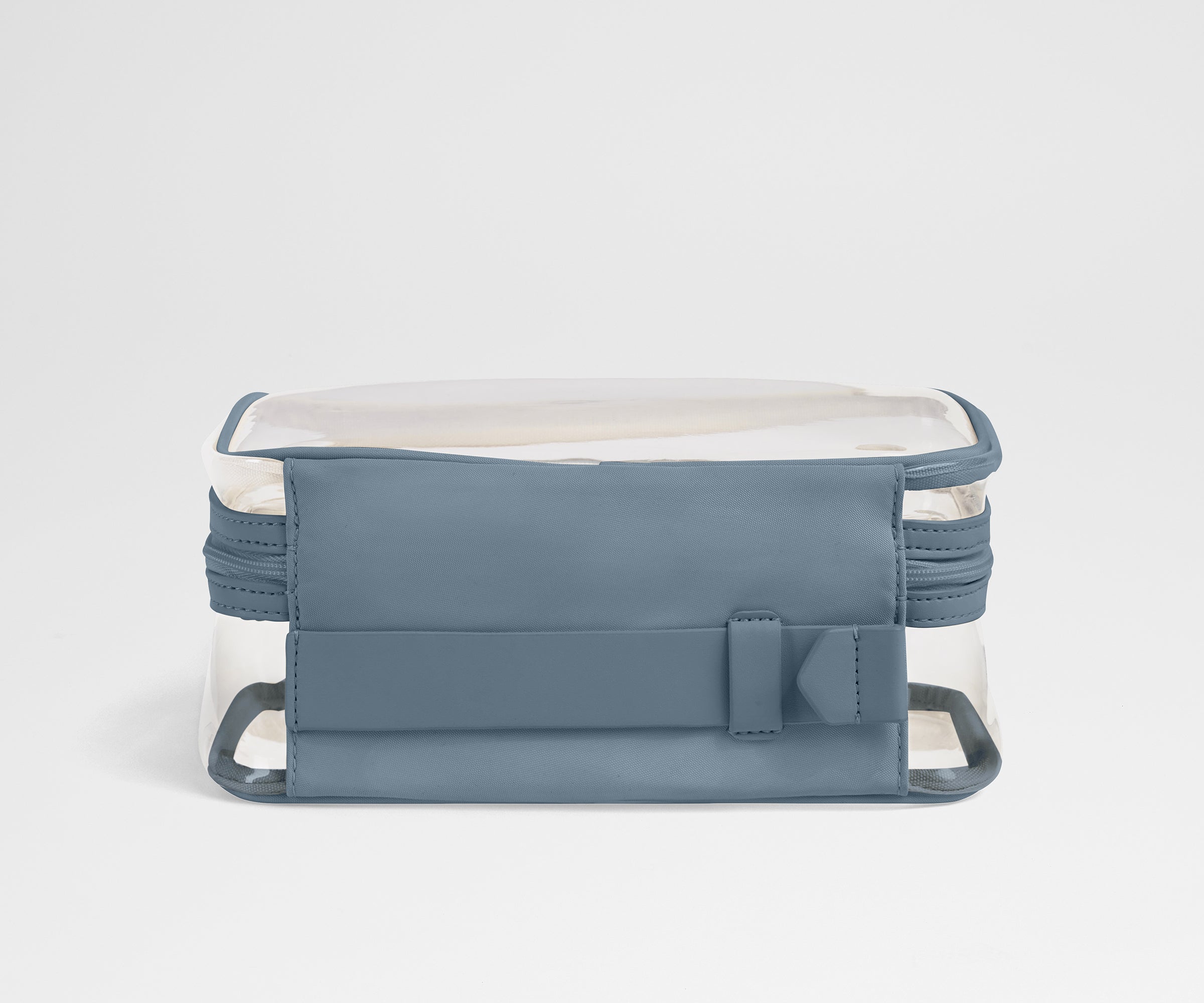 Clear Toiletry Bag in Coast Blue