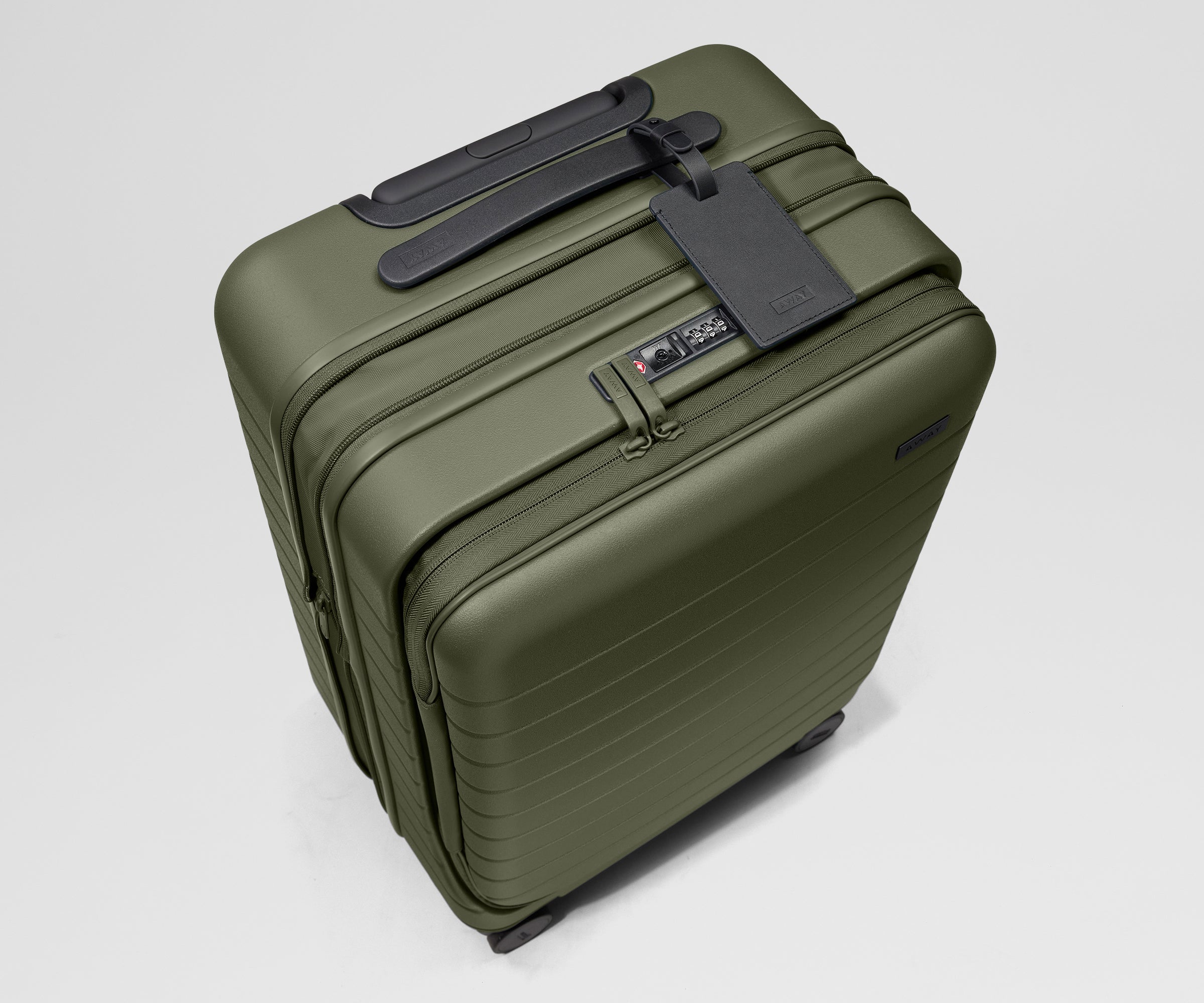 carry me オリーブ LUGGEX ZX All-in-One Bigger Carry-On with Laptop Pocket