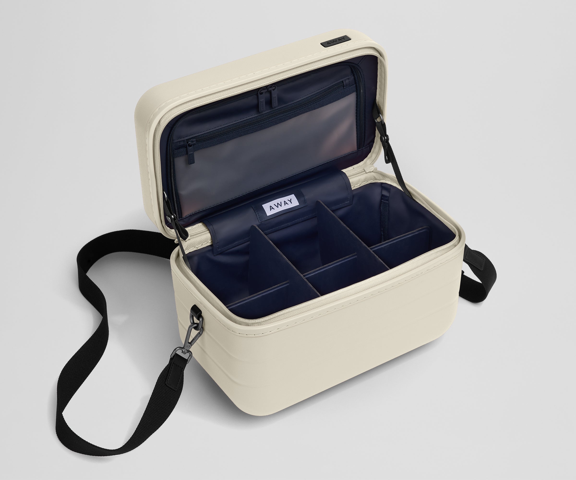 best train toiletries bag for traveling Away Train Case in Salt White