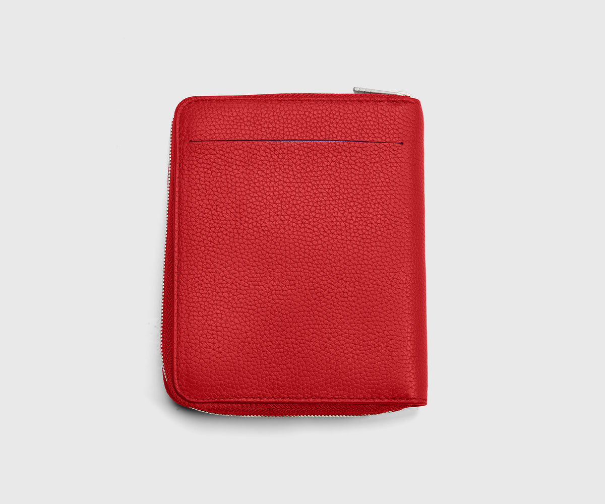 Travel Wallet in Cherry Red/Electric Iris