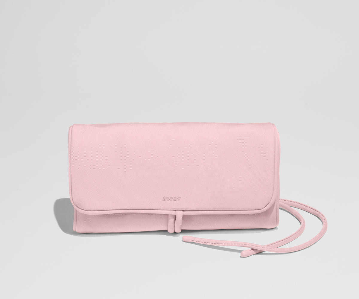 Featherlight Jewelry Roll in Blush Pink