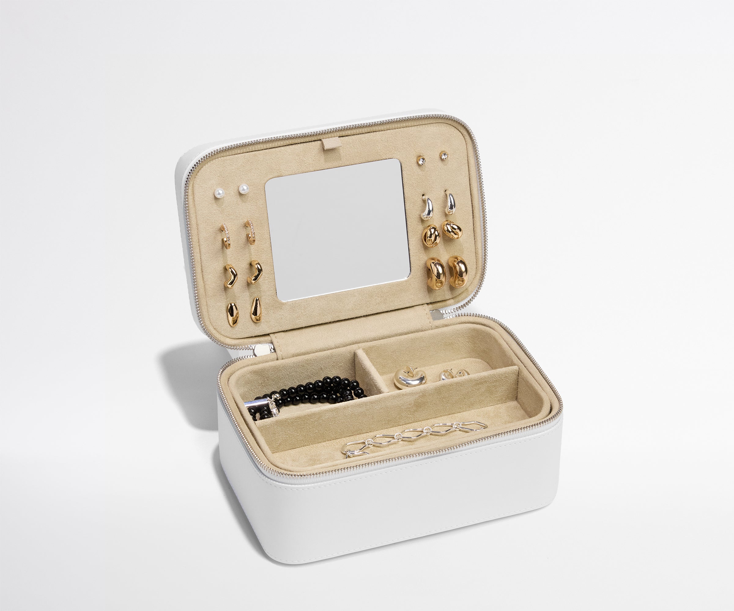 Keepsake Jewelry Case in Pearl White | Away: Built for modern travel