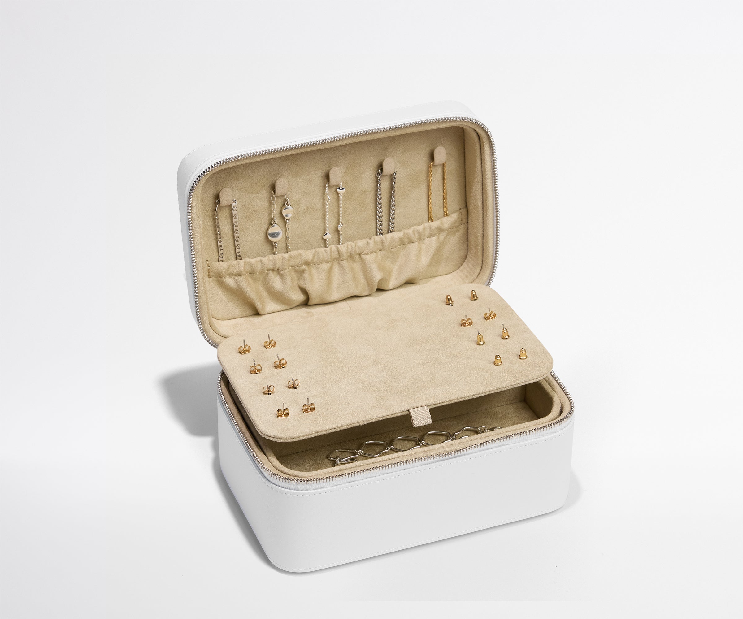Keepsake Jewelry Case in Pearl White | Away: Built for modern travel