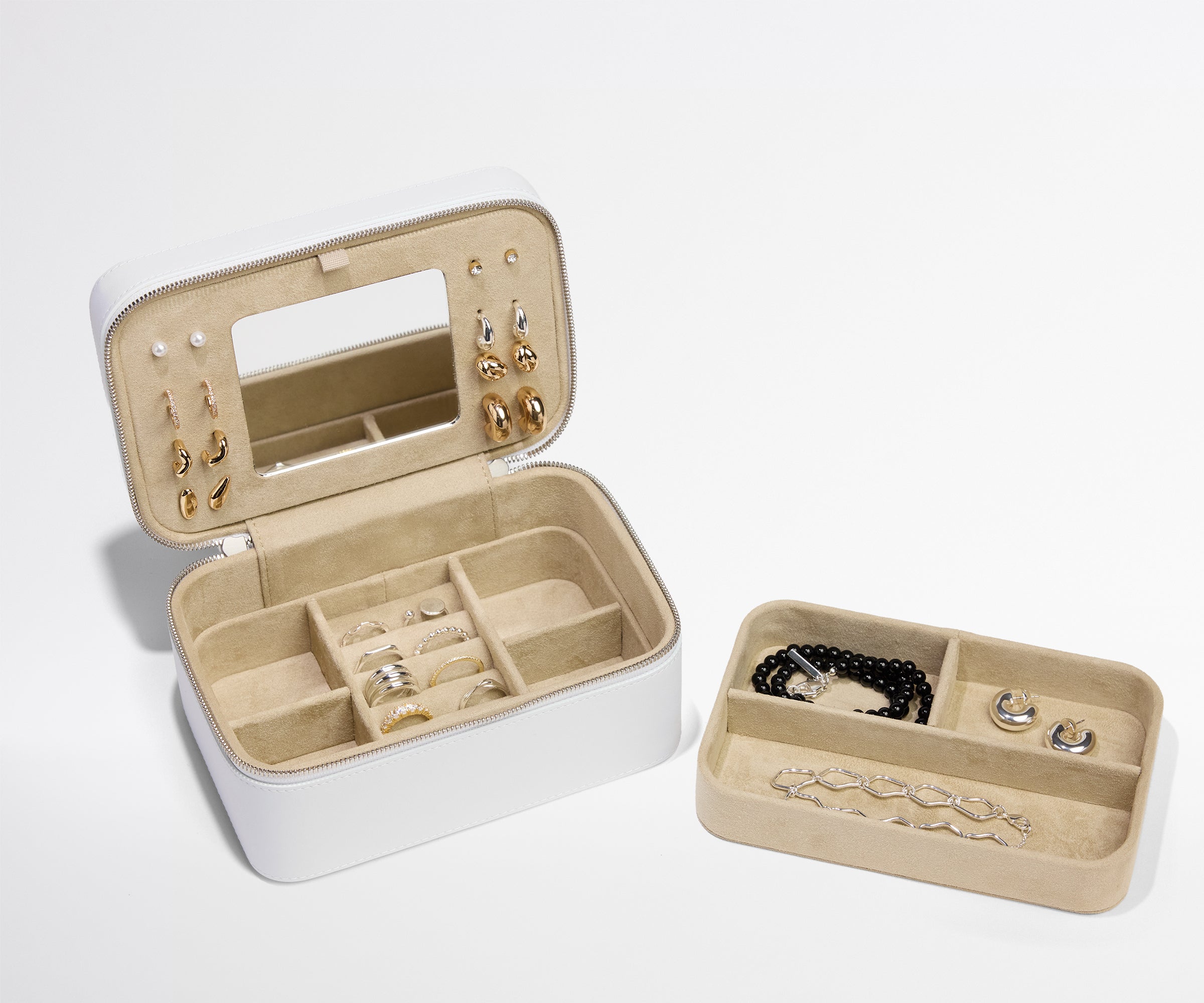 Keepsake Jewelry Case in Pearl White | Away: Built for modern travel