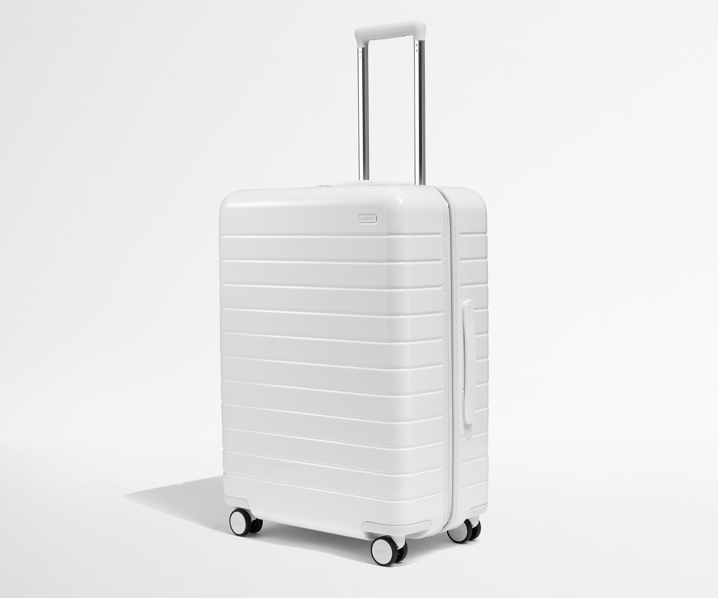 The Medium Checked Suitcase in Pearl White | Away: Built for