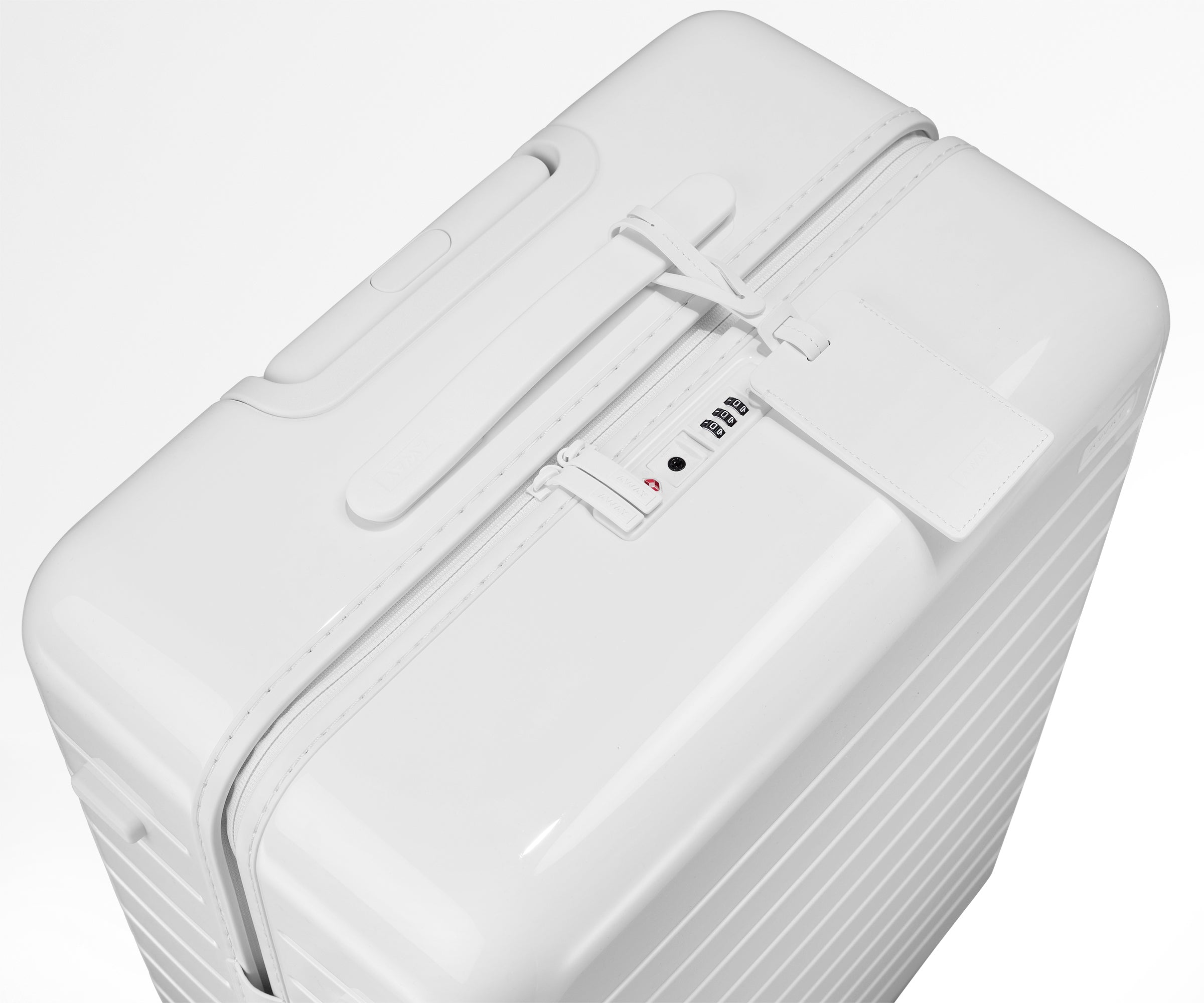 The Medium Checked Suitcase in Pearl White | Away: Built for