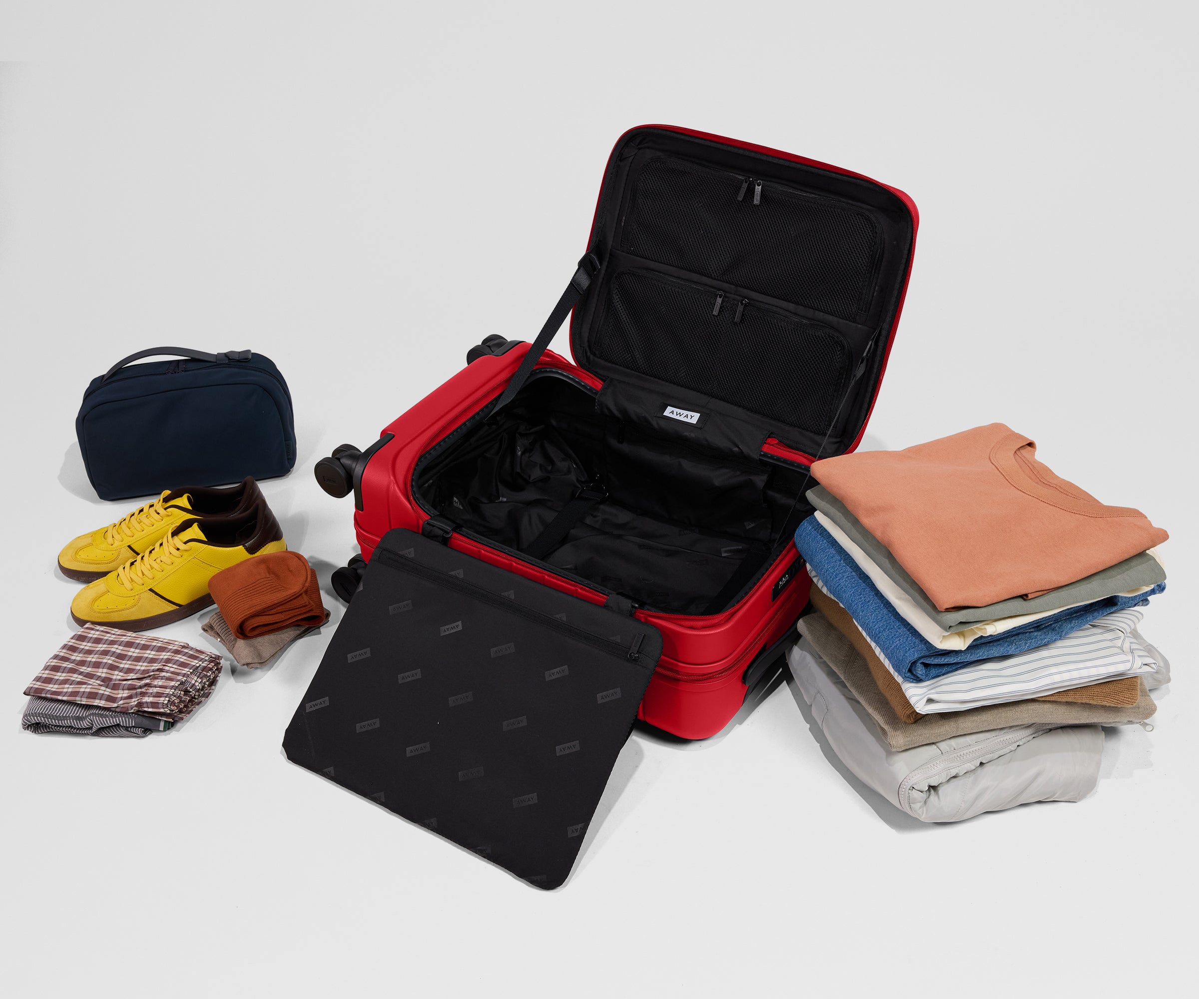 Topside Bigger Carry-On in Cherry Red