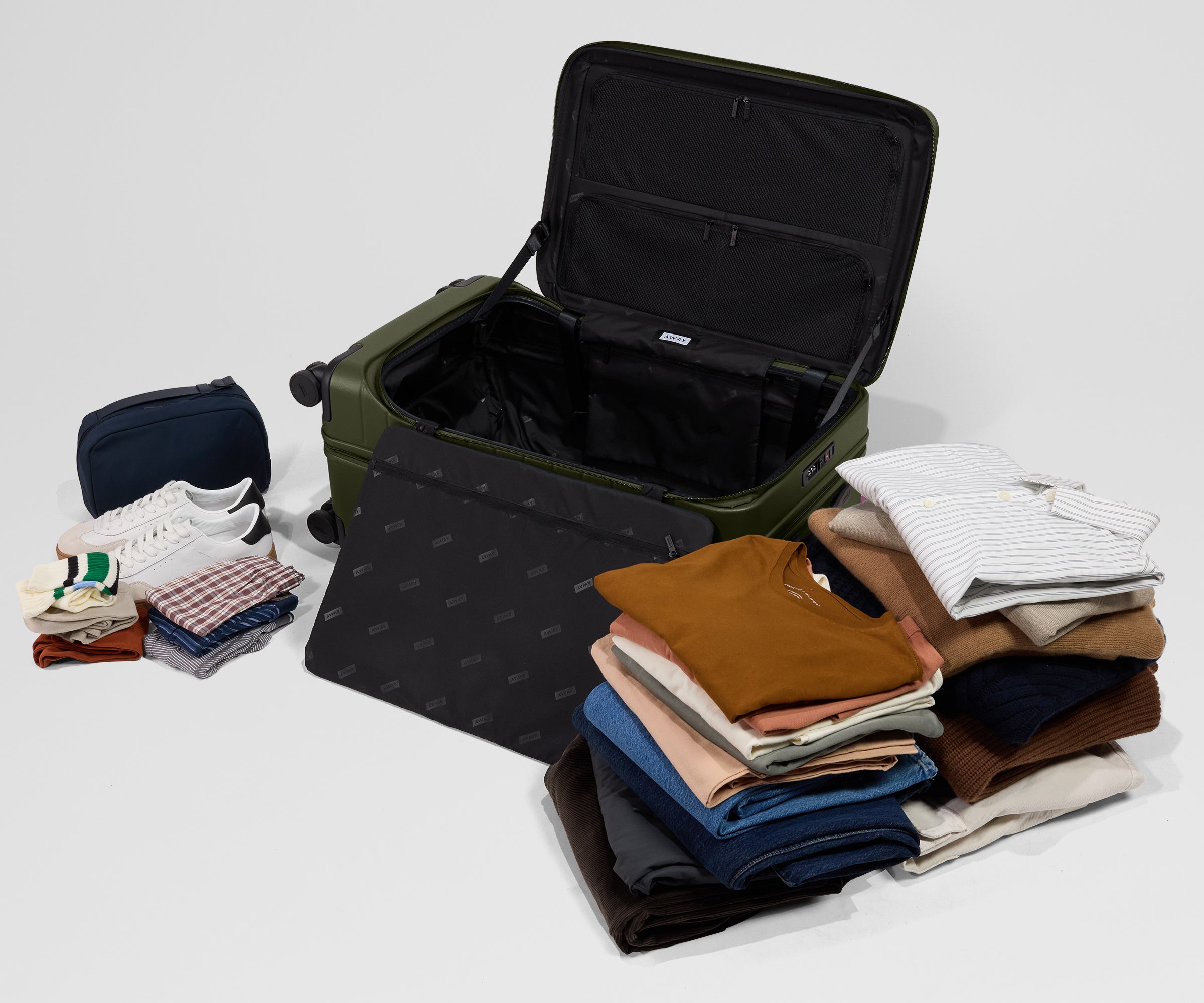 Medium Trunk Luggage: Olive Green | Away