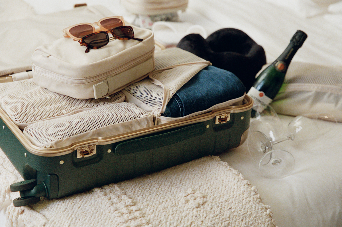Aluminum Edge Bigger Carry-On in Ivy Green | Away Aluminum Edge Bigger Carry-On in Ivy Green | Away