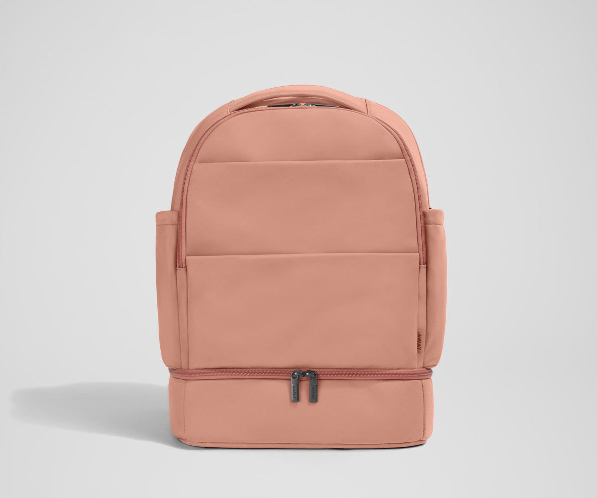 Double Diaper Backpack in Clay Pink Double Diaper Backpack in Clay Pink