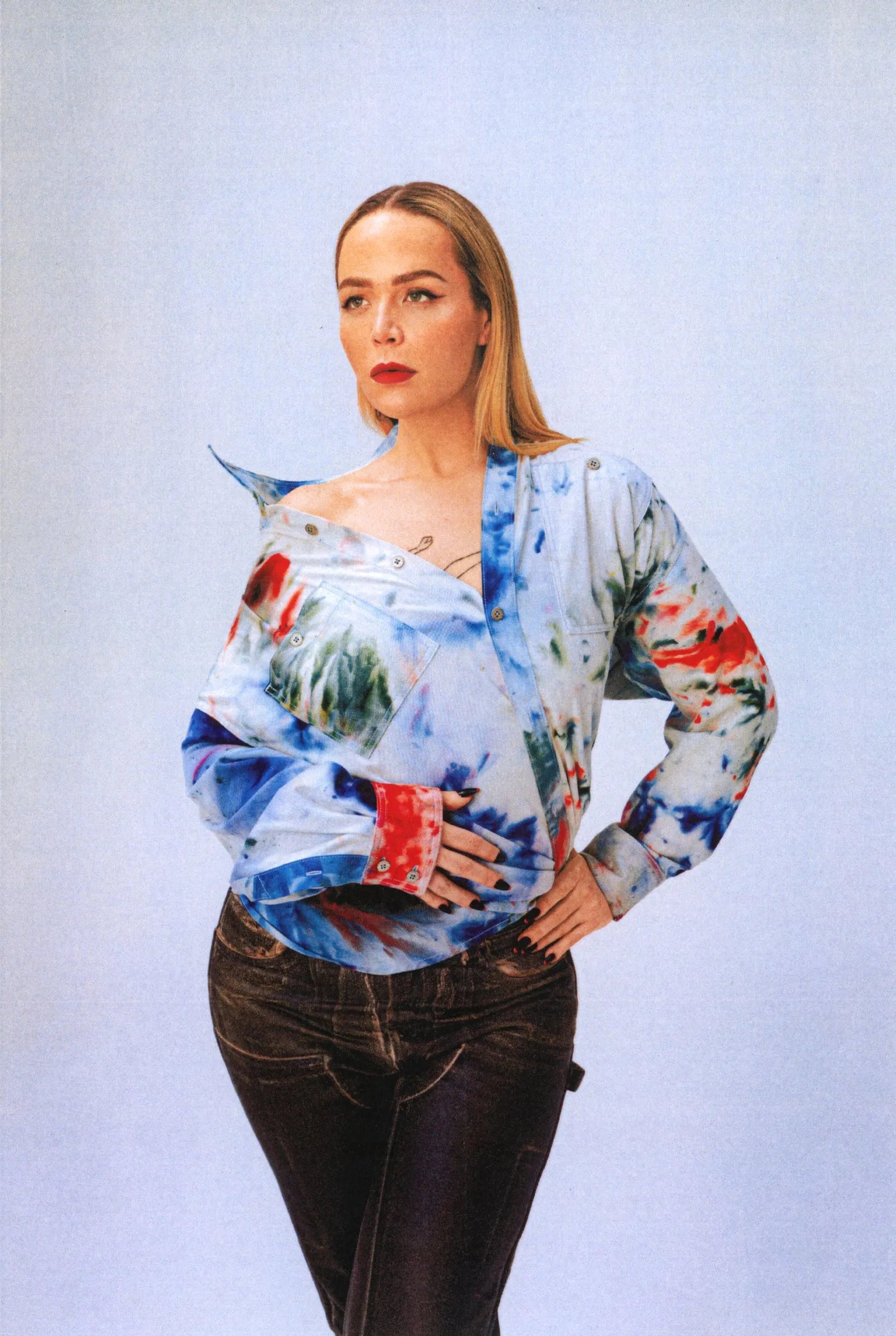 a portrait of Willie Norris in colorful top