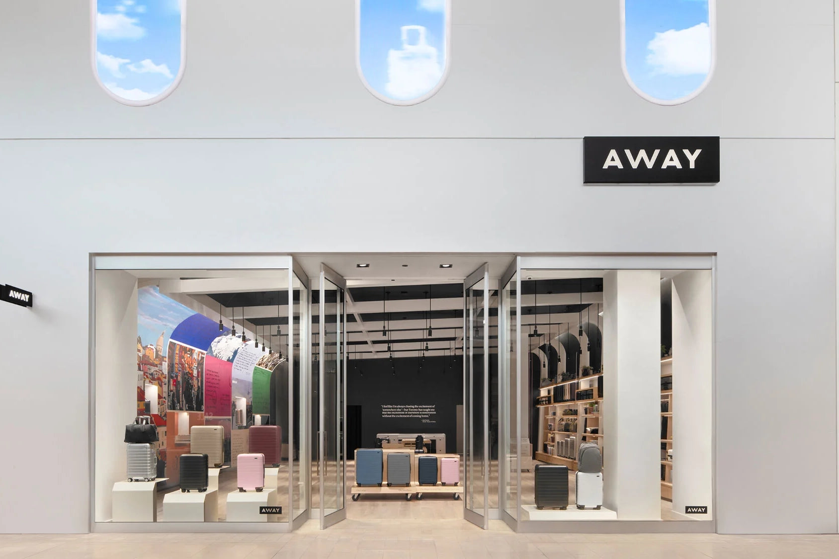 Small Toiletry Bag in Navy Blue